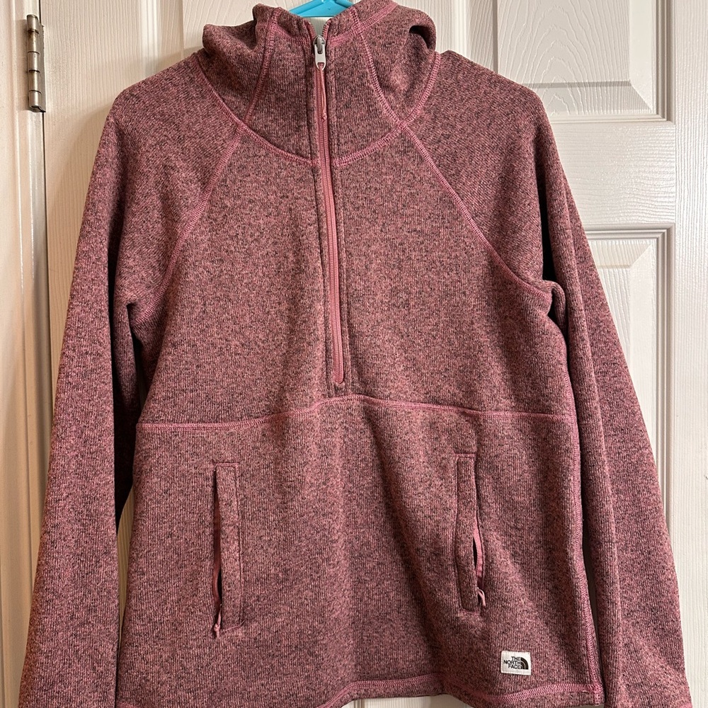 The North Face Maroon Half-Zip Fleece